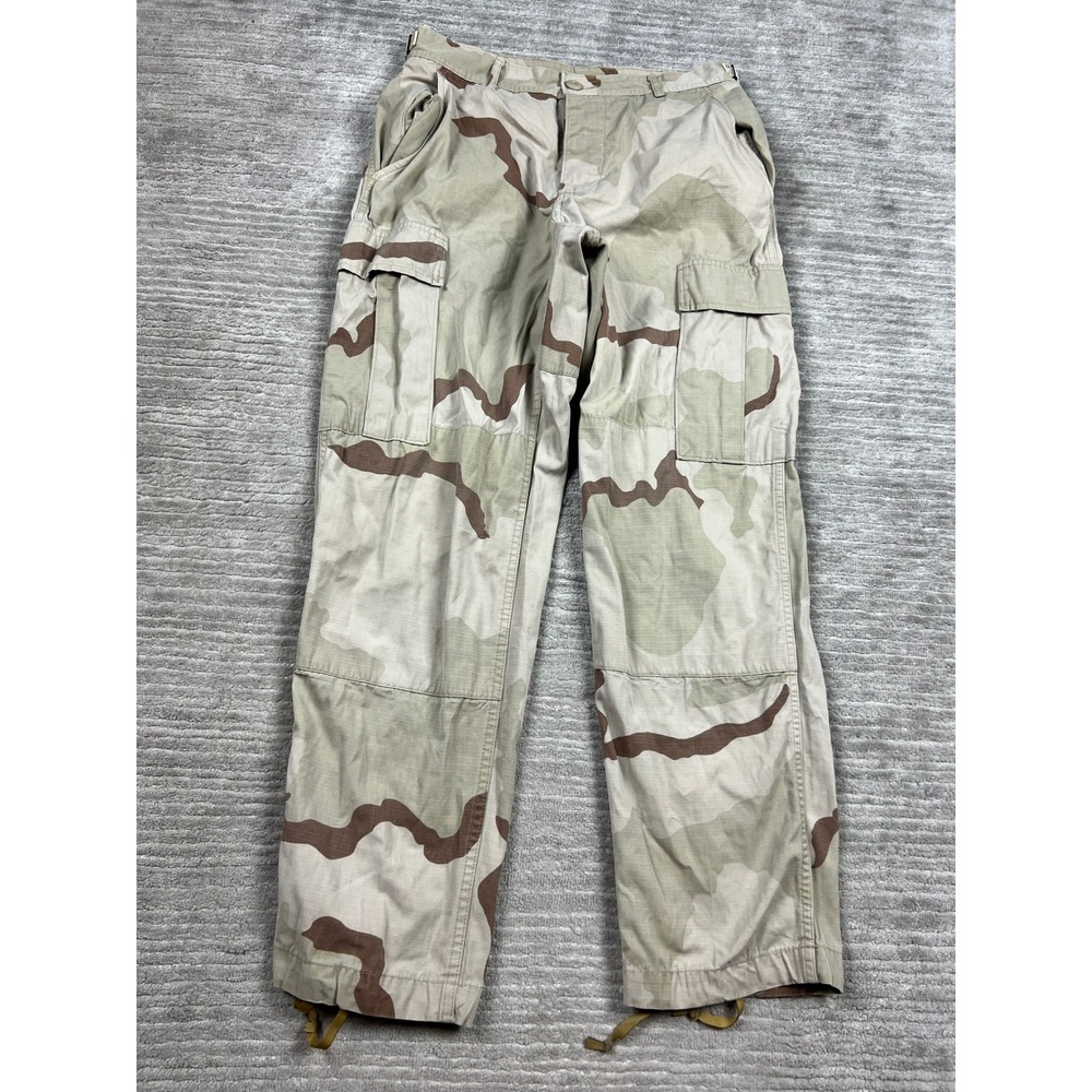 US Military Cargo Pants Mens Small Short Tan 3 Color Desert Camo Ripstop BDU
